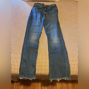 MOTHER Straight Blue Jeans